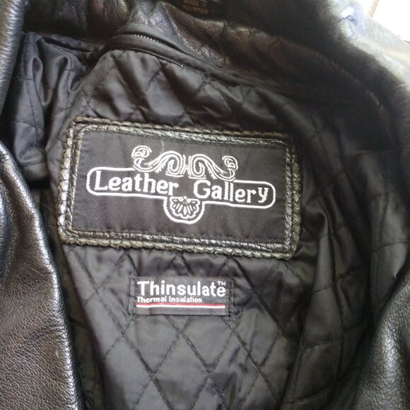 Leather moto jacket - Picture 3 of 6